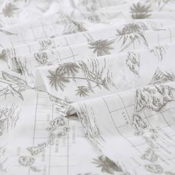 Tommy Bahama Vintage Map 200TC 4pc. Cotton Percale Sheet Set