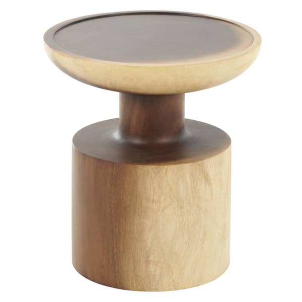 9th & Pike® Natural Brown Wood End Table