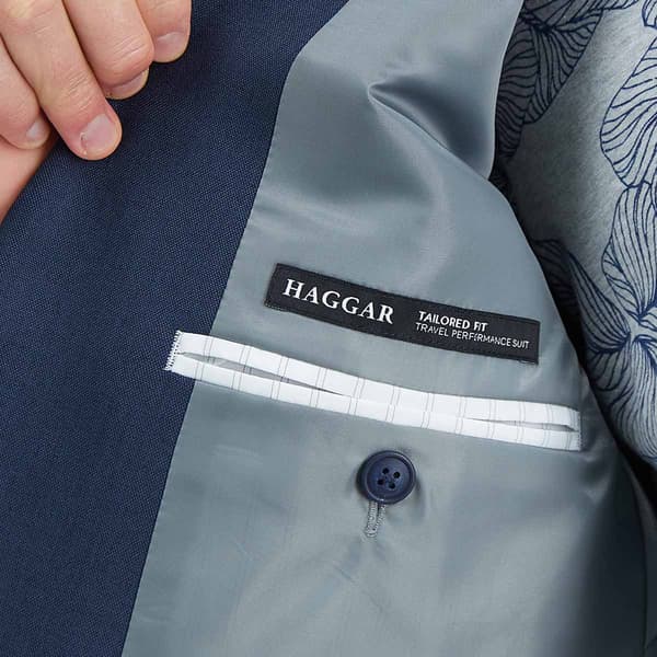 Mens Haggar&#174; Stretch Travel Performance Solid Jacket