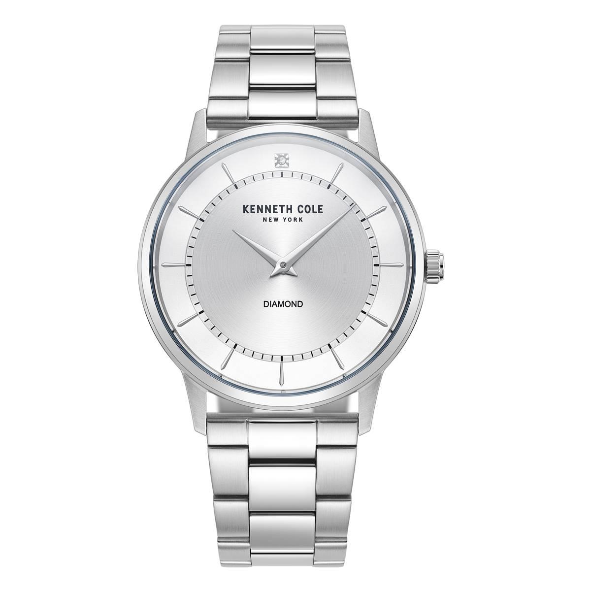 Mens Kenneth Cole(R) Diamond Encrusted Dial Watch - KCWGG2217605