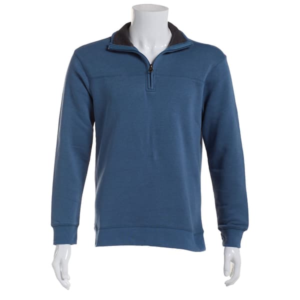 Mens North Hudson 1/4 Zip Solid Long Sleeve Sweatshirt - image 