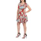 Plus Size 24/7 Comfort Apparel Floral Fit & Flare Shirt Dress - image 3