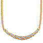 Splendere Two-Tone Plated Cubic Zirconia Necklace - image 2
