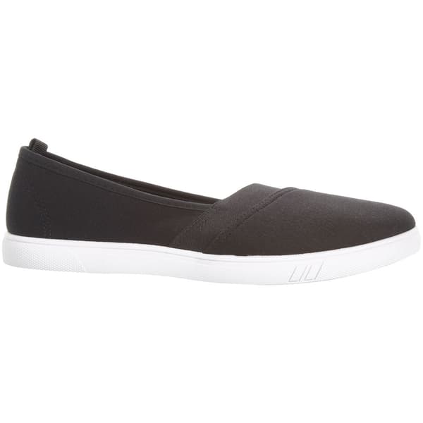 Womens Ashley Blue Solid Canvas Slip On Flats