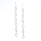 Rosa Rhinestones Open Ovals Long Drop Earrings - image 1