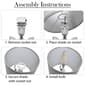 Simple Designs 12.8in. Ceramic Owl Table Lamp - image 2