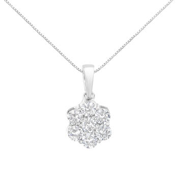 Star Flower Blossom Diamond Pendant Necklace – Lux Jewelry Boutique