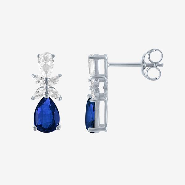 Gemstone Classics™ Lab Grown Sapphire Pear & Marquise Earrings