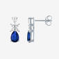 Gemstone Classics™ Lab Grown Sapphire Pear & Marquise Earrings - image 3