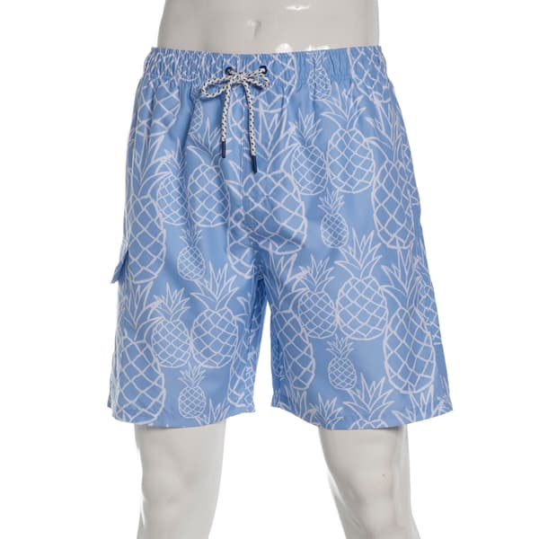 Young Mens SURFZONE(R) Pineapple Swim Trunks - image 