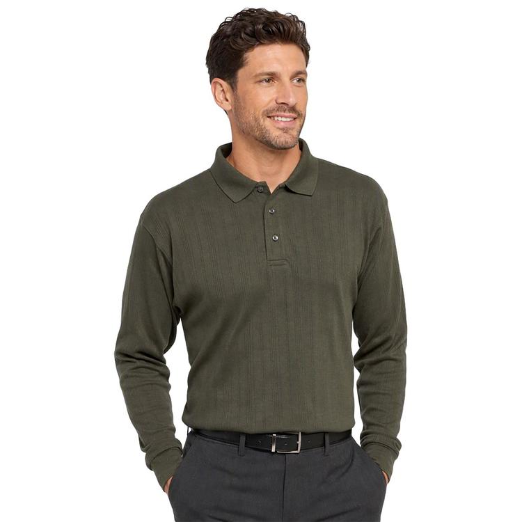 Mens Architect® Drop Needle Interlock Polo