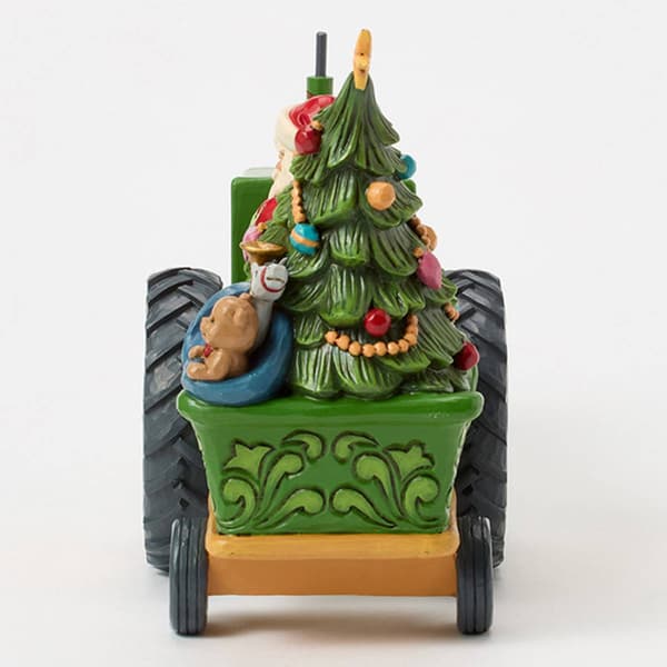 Jim Shore Heartwood Creek Santa on Tractor Christmas Figurine