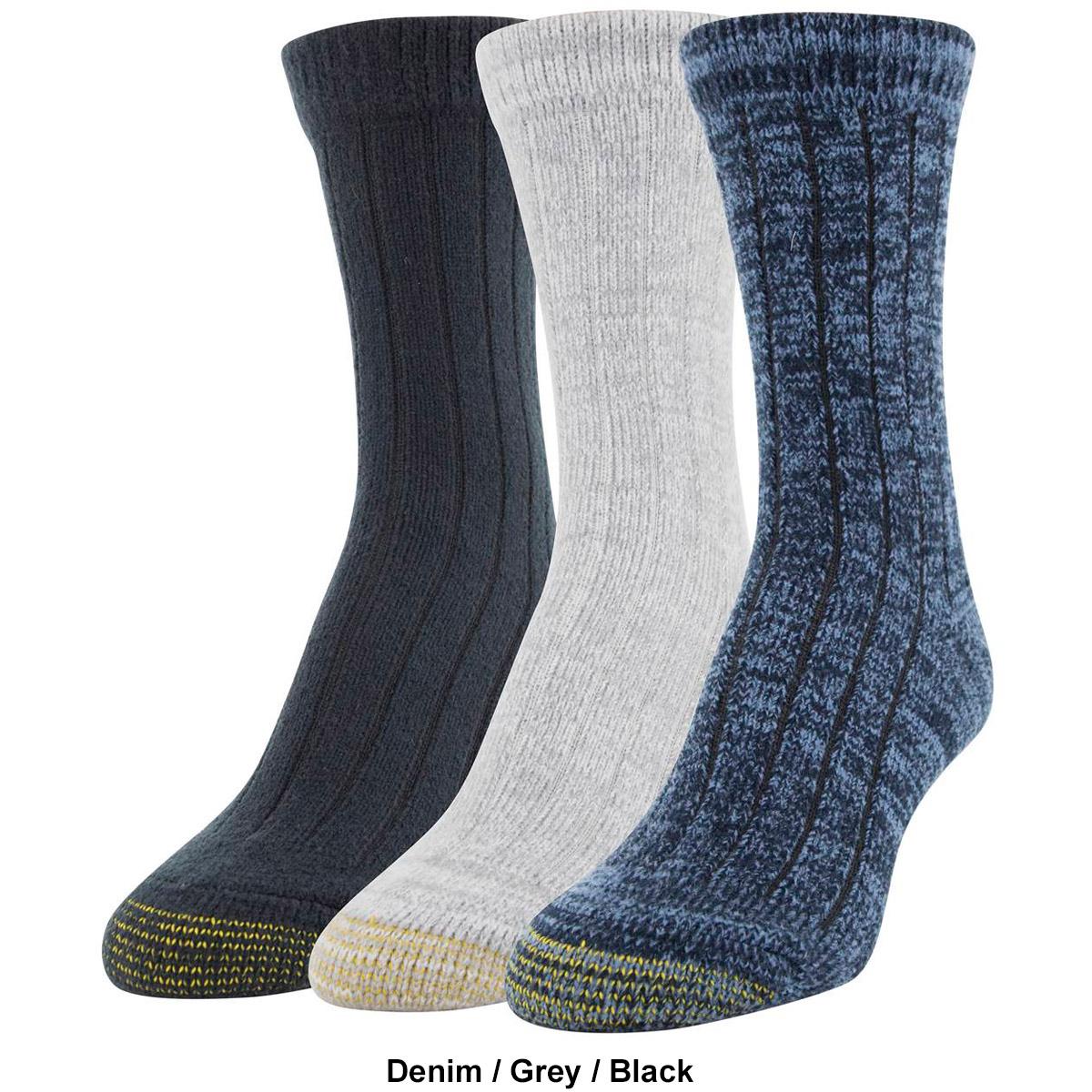 Womens Gold Toe®  3pk. Ultra Soft Cozy Crew Socks