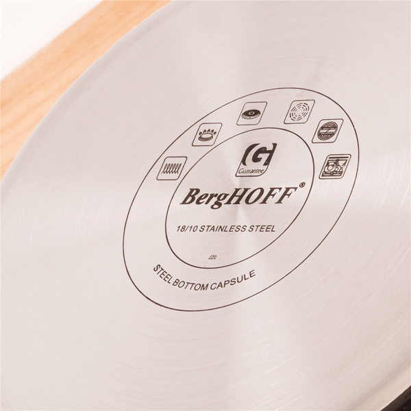 BergHOFF Ouro Gold 3pc. Stainless Steel Starter Set with Lids