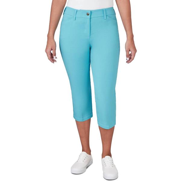 Womens Ruby Rd. Key Items Alt Tech Fly Front Capri Pants - image 
