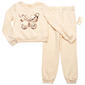 Girls (7-16) BTween(R) Foil Butterfly Fleece Lined Crew w/ Joggers - image 1