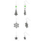Snowflake/Christmas Tree/Star CZ Earring Set - image 1