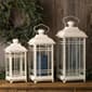 Melrose Traditional Ivory Metal Lanterns - Set of 3 - image 6