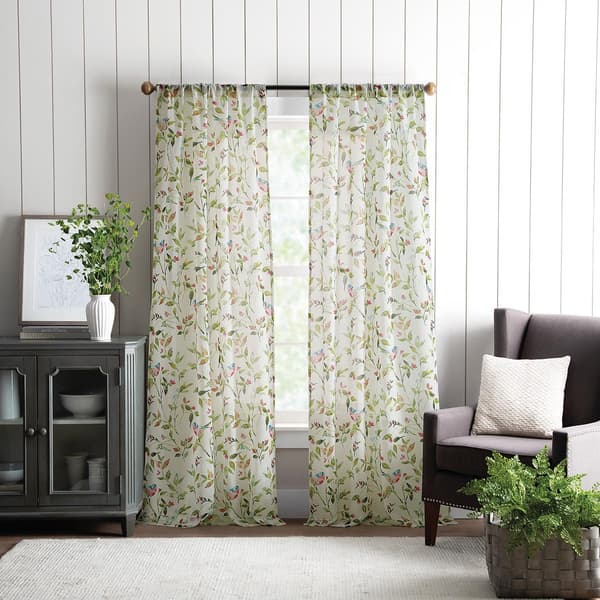 Martha Stewart Kensington Floral Panel Curtain - image 