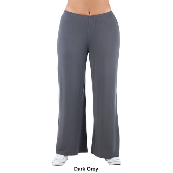 Plus Size 24/7 Comfort Apparel Palazzo Pants