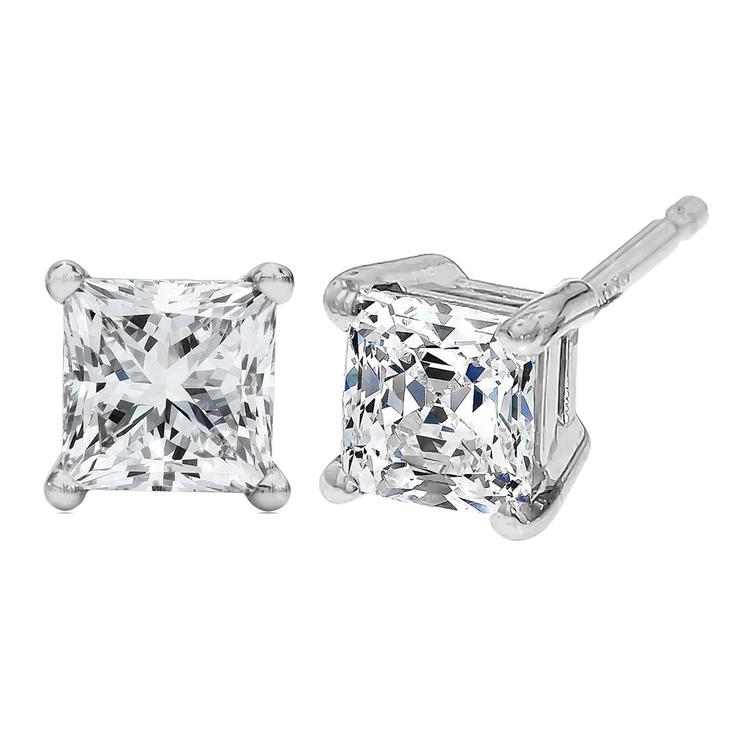 Haus of Brilliance 1/2ctw. Lab Grown Diamond Square Stud Earrings