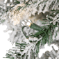 Northlight 6.5ft. Pre-Lit Medium Flocked Pine Christmas Tree - image 6
