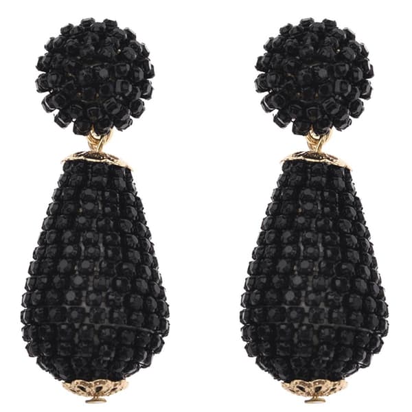 Ashley Cooper(tm) Black Rhinestone Drop Earrings - image 