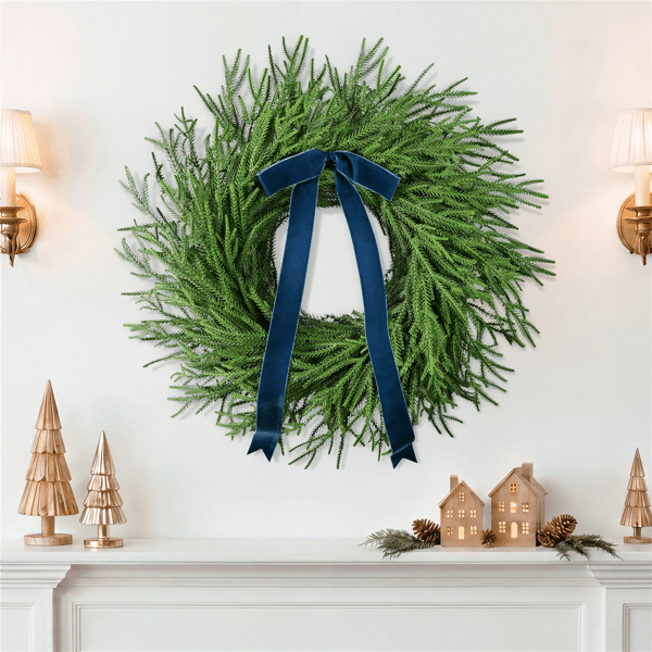Puleo International 24in. Green Soft Spruce Artificial Wreath
