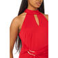 Womens MSK Sleeveless Halter Neck Solid Faux Wrap Midi Dress - image 5