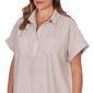 Plus Size Hearts of Palm Cool & Collected Stripe Woven Blouse - image 5
