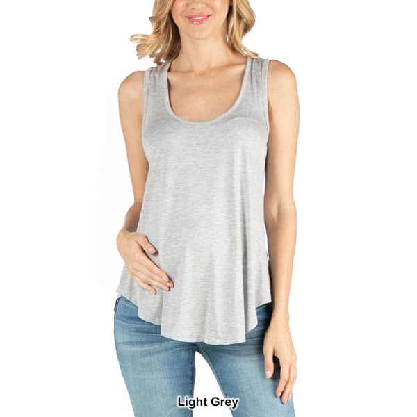 Plus Size 24/7 Comfort Apparel Racerback Maternity Tank Top