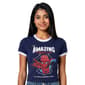 Juniors C-Life Spiderman Ringer Baby Graphic Tee - image 1