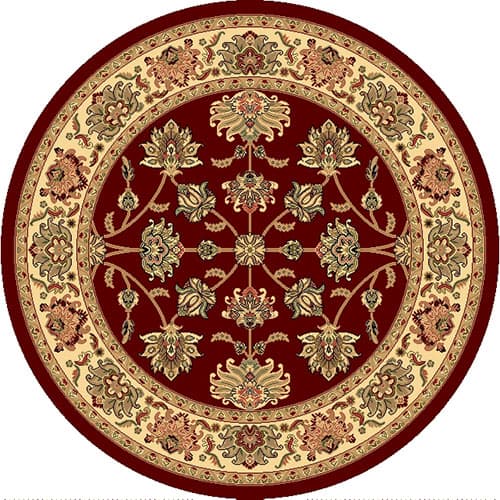 Rugs America™ New Vision Kashan Round Rug - Cherry