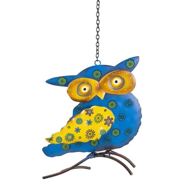 Northlight Seasonal 7.75in. Metal Owl Outdoor Wall Hanging - image 