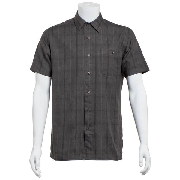 Mens Preswick & Moore(R) Microfiber Striped Button Down Shirt - image 