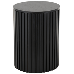 9th & Pike(R) Modern Black Wood Accent Table