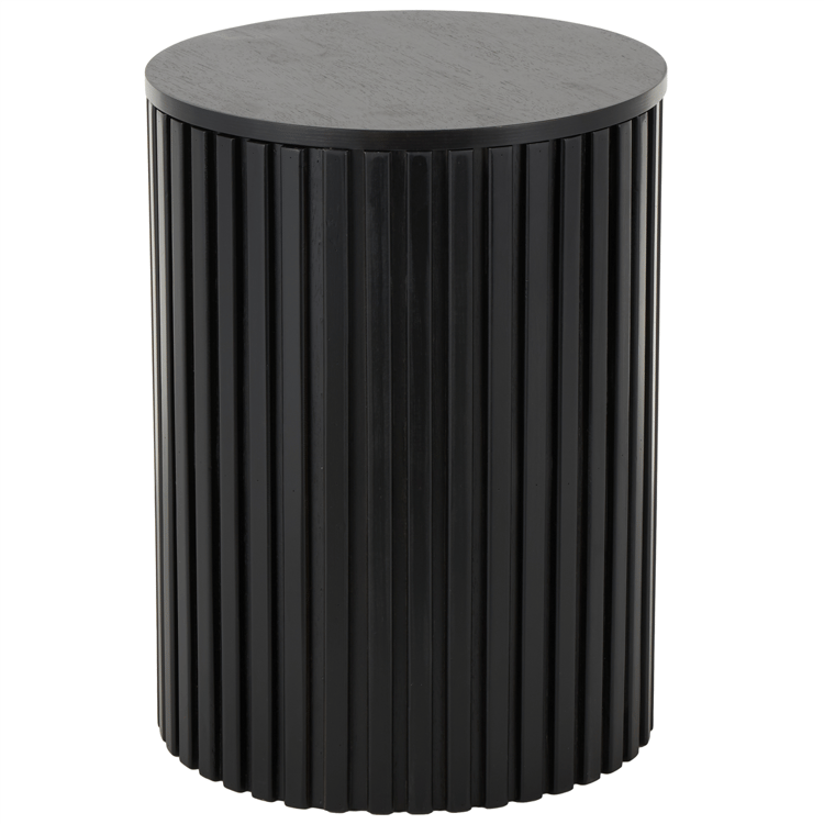 9th & Pike(R) Modern Black Wood Accent Table
