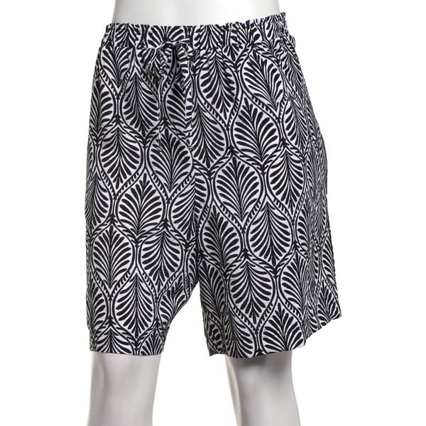 Womens Floral & Ivy Pull On Leaf Bermuda Shorts - image 
