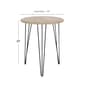 9th & Pike® Brown Wood and Metal Modern Accent Table - image 2