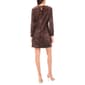 Womens MSK Long Sleeve Velvet Sequin Sheath Dress - image 2