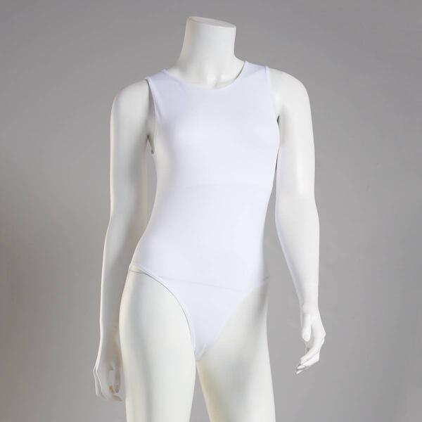 Juniors Wallflower High Neck Seamless Bodysuit with Shelf Bra - image 