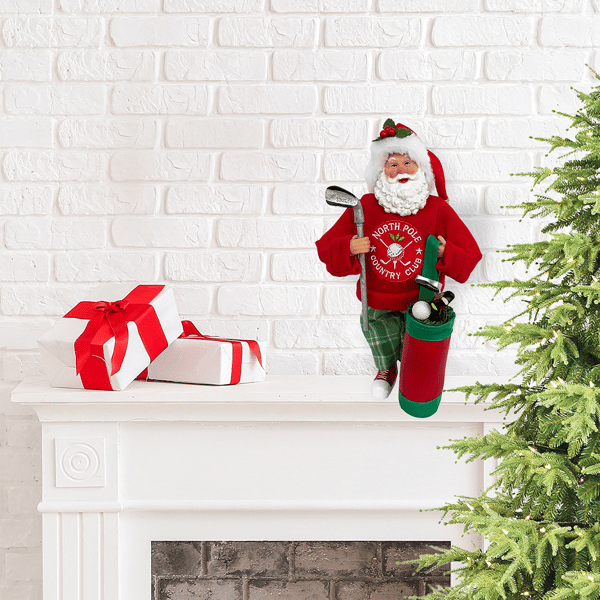 Santa''s Workshop 12in. North Pole Country Club Claus