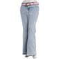 Juniors Plus Madden Girl Pink Western Belted Flare Jeans - image 1