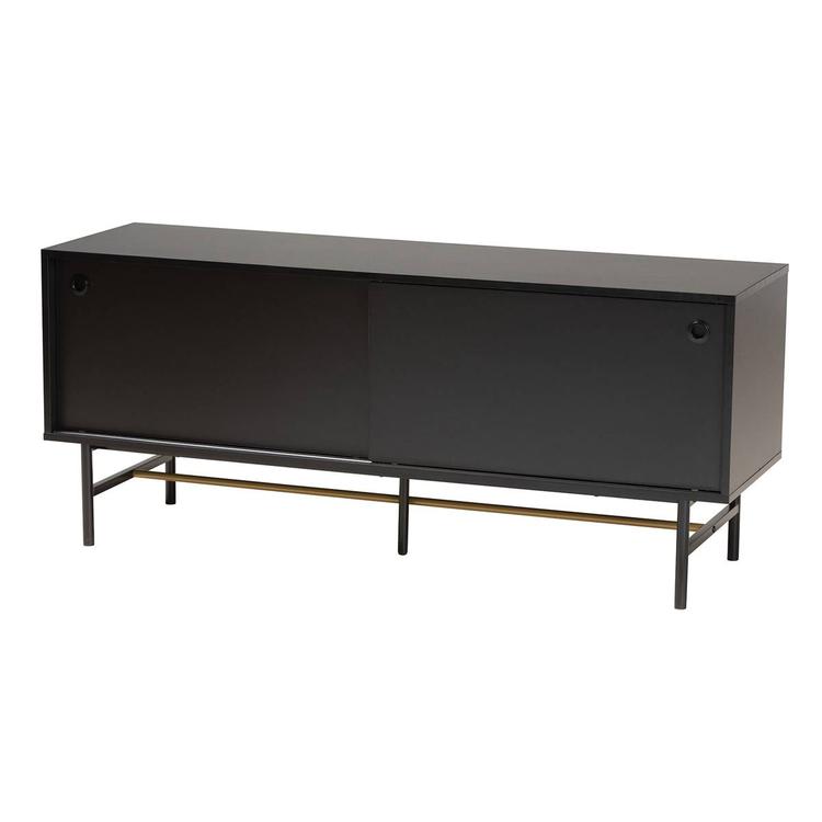 Baxton Studio Truett Modern Dark Brown Wood TV Stand