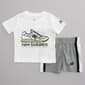 Baby Boy &#40;12-24M&#41; New Balance Sneaker Tee & Mesh Shorts Set - image 1