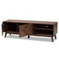 Baxton Studio Hartman Mid-Century Walnut Brown Wood TV Stand - image 2