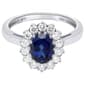 Nova Star® Oval Lab Grown Sapphire with Lab Grown Diamond Ring - image 2
