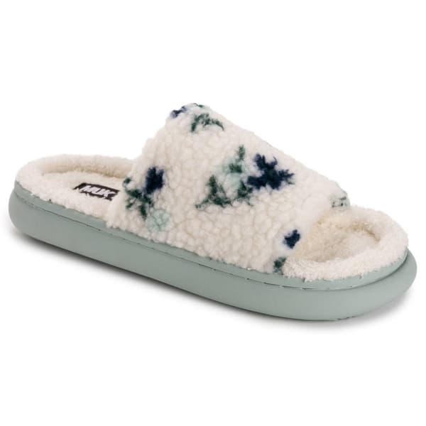 Womens MUK LUKS® Marsai Floral Mint Slide Slippers