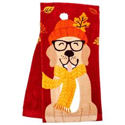 Forever Autum Dog Kitchen Towel