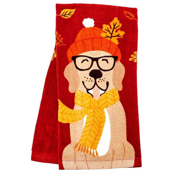 Forever Autum Dog Kitchen Towel - image 